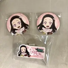 鬼滅の刃 きめつ食堂 竈門禰豆子 缶バッジ ネームバッジ