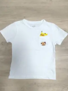 【graniph】 ピカチュウ イーブイ ポケモン 刺繍 Tシャツ　120cm