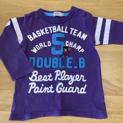 DOUBLE.B バスケットボールTシャツ 紫