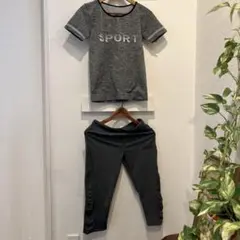 ジャージ上下セット グレー SPORT