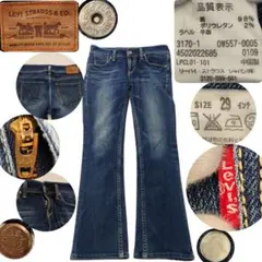 Levi's リーバイス 3170 ローライズ ブーツカット ジーンズ W29