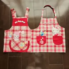 双子ちゃんにおすすめ エプロン サンリオ マイメロディ キティ 110