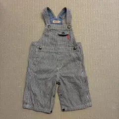 MIKI HOUSE ストライプロンパース M