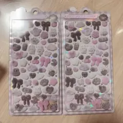 【正規品】ボンボンドロップ シール ふわふわドロップ しろくろ