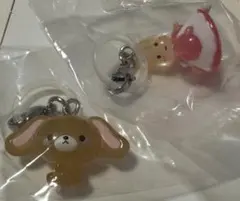 ゆるっとめじるしアクセサリー　マロンクリーム　くろうさ