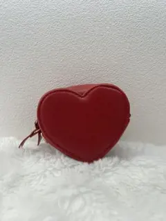 ハート型レッドコインケース