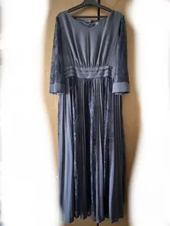 Dorry Doll ドレス　七分袖　レース　ネイビー　結婚式　お呼ばれ