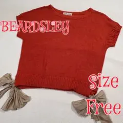 BEARDSLEY リネンT　リボントップス　オレンジ　FREEのサムネイル