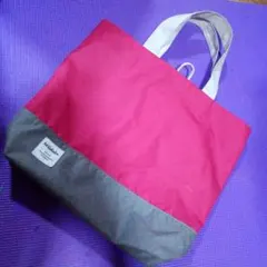 hellolulu トートバッグ ピンク グレーのサムネイル
