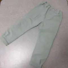 ミントグリーン カジュアルパンツ ポケット付き