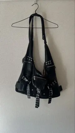 【匿名配送】eluva Rivet Biker Under Arm Bag