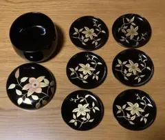 高級 木製漆器 趣味の幸寿多 コースター 5つ揃い - メルカリ