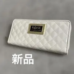 新品　ROSE FAN FAN ホワイト 長財布　y2kのサムネイル