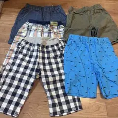 130cm 男児 半ズボン、長ズボン まとめ売り 9点