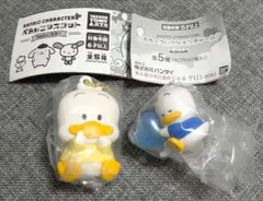ガチャ☆あひるのペックル☆2種☆ぺたんこマスコット＆カラーコレクションチャーム