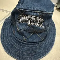 SUPREME デニム バケットハット - メルカリ