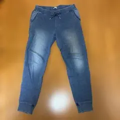 BAFLOW ダークブルー スリムフィットパンツ ジョガーパンツ