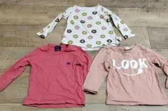 ロングTシャツ3枚セット　Champion、ドーナツ柄、LOOKのサムネイル