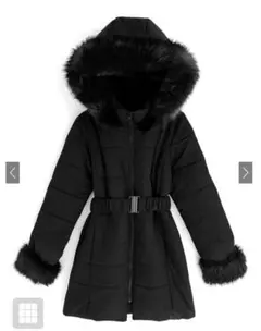 GRL ベルト付きファーダウンコート[kd13]