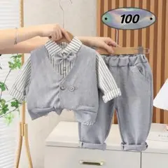 ☆新品☆フォーマル 男の子　セットアップ　入園式　結婚式　スーツ　100cm