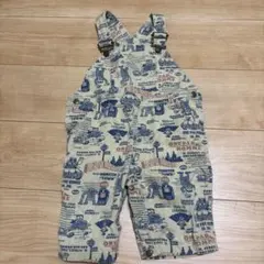 ベージュ キャラクター柄ロンパース 95cm未満