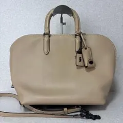 極美品】コーチ ローグ30 パイソン2WAY ショルダーバッグ チャーム