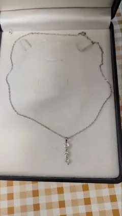 ハート型ジルコニアネックレス　刻印なし