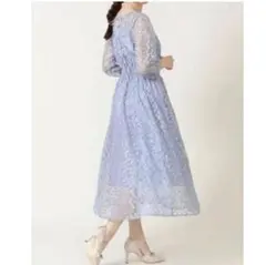 美品 ジルスチュアート JILLSTUART チュールエンブロイダリーワンピース
