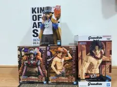 ワンピース プライズまとめ売り エース サボ 黒ひげ ティーチ