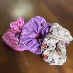 キャラクター柄シュシュセット（3個）　クロミ　キテ