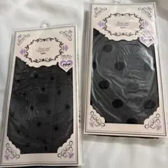 Streamドット柄タイツ　大小2個セット