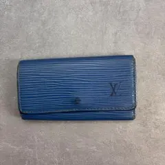 LOUIS VUITTON ルイヴィトン エピ ミュルティクレ4 キーケース 青