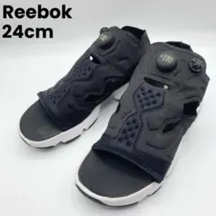 Reebok リーボック インスタポンプフューリー サンダル ブラック 24cm