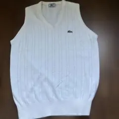 IZOD LACOSTE ケーブルニットベスト ホワイト Mのサムネイル