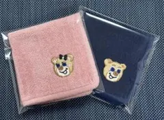 【新品未使用】ラブラリーバイフェイラー　オールドテディ刺繍ハンカチ 2色セット