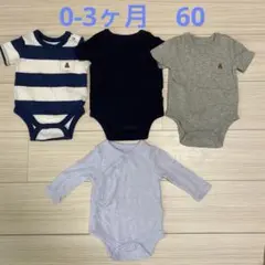 GAP baby 0-3months 3ヶ月　60 ロンパース　半袖　長袖