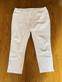 レディース　カジュアルパンツ 白　3L大きいサイズ