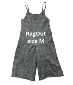 RagOut サロペット オールインワン グレンチェック 秋・冬 サイズM