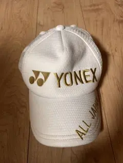2025 YONEX 限定キャップ オールジャパ　白金