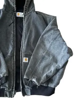 80s 90s carhartt アクティブジャケット フェードブラック
