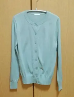 『美品』GU UVカット ウォッシャブル クルーネックカーディガン