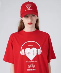 WISH FOREVER Tシャツ レッド Mサイズ