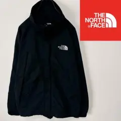 【刺繍ロゴ】ノースフェイス　マウンテンパーカ　ブラック　レディースL