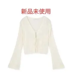 PROPORTION BODY DRESSINGシアーリブカーディガン エクリュのサムネイル