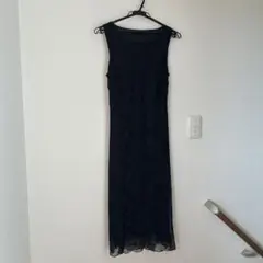 ミ*子様 黒パーティー用ノースリーブドレス