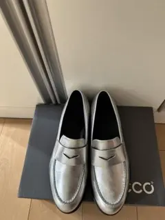 ECCO ウィメンズ 本革 ローファー モッドトレイ （PURE SILVER）