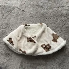 クマ模様 フリース ネックウォーマー