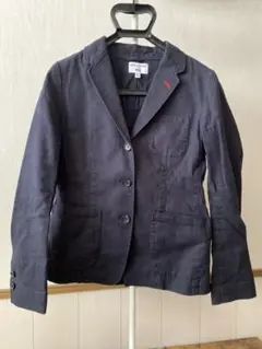 ユニクロ　イネス　テーラードジャケット　麻混合　コットン　リネンジャケット