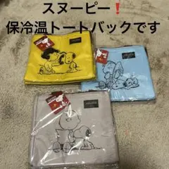 スヌーピー❗️保冷温トートバックです（＾ν＾）