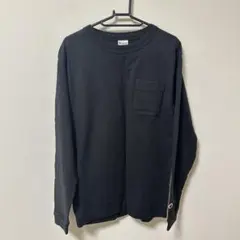 Champion T1011 ブラック 長袖シャツ M